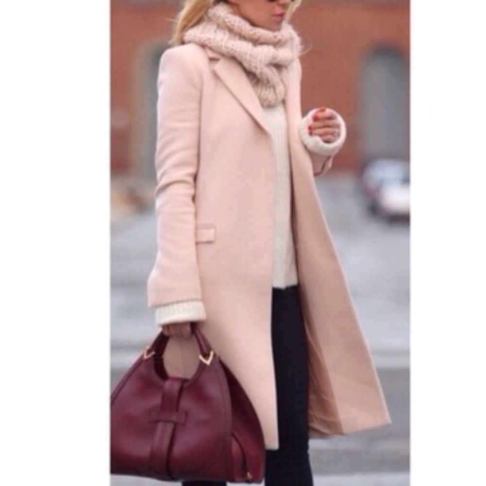 Blush Pink Pea Coat